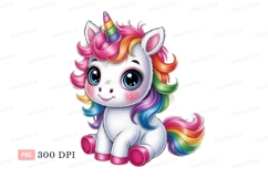 Cute rainbow unicorn fantasy magic Product Image 1