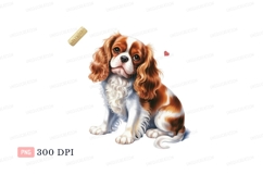 Adorable Cavalier King Charles Spaniel with Treat image Product Image 1