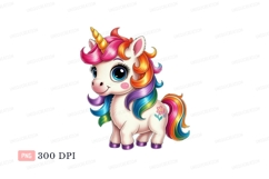 Dancing puppy with rainbow colors and musical notes Product Image 1