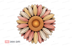 Pastel petal flower illustration petals orange Product Image 1