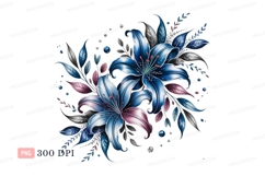 Blue Lilies Floral Arrangement flowers Product Image 1