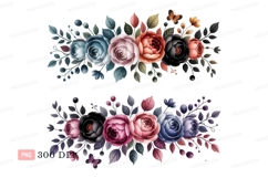 Floral arrangements with butterflies flowers roses Product Image 1
