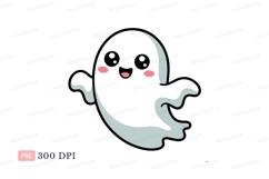 Ghostly apparition with pink eyes spirit spooky Product Image 1