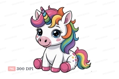 Cute unicorn rainbow mane horn Product Image 1