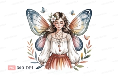 Ethereal fairy maiden with butterfly wings image Product Image 1