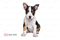 Tri color bull terrier puppy image Product Image 1