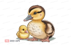 Yellow ducklings fluffy cute baby Product Image 1