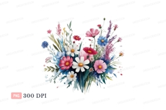 Colorful floral arrangement with daisies and cosmos Product Image 1