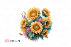 Bright sunflowers vibrant floral arrangement yellow Product Image 1