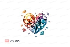 Heart shaped gemstone diamond jewel Product Image 1