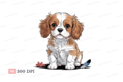 Adorable Cavalier King Charles Spaniel Puppy canine Product Image 1
