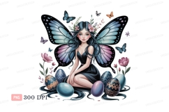 Fairy butterfly wings floral eggs image Product Image 1