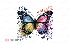 Colorful butterfly with floral accents nature wings Product Image 1
