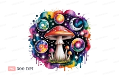 Cosmic mushroom celestial spheres moon Product Image 1