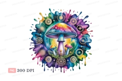 Psychedelic mushroom celestial art cosmic mandala Product Image 1