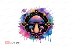 Psychedelic mushroom cosmic mandala galaxy Product Image 1