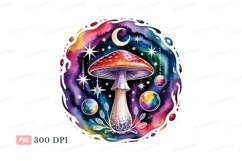 Cosmic mushroom celestial dreamscape psychedelic Product Image 1