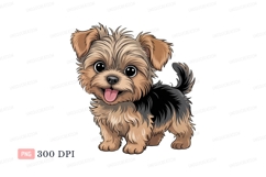 Adorable fluffy terrier puppy cute Product Image 1