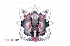 Fairy wings celestial rose dreamcatcher image Product Image 1