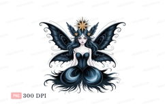 Dark fairy celestial star crown image Product Image 1