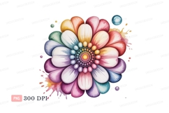 Colorful Petal Flower Swirl petals abstract Product Image 1