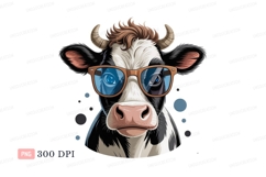 Cool cow wearing sunglasses animal mammal Product Image 1