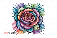 Colorful abstract floral design rose petals Product Image 1