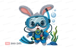Bunny diver exploring underwater scuba ocean Product Image 1
