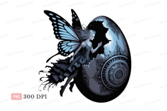 Fairy emerging from ornate egg butterfly wings Product Image 1