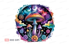 Psychedelic mushroom galaxy celestial art cosmic Product Image 1