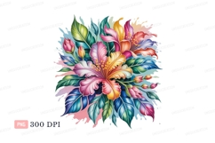 Vibrant tropical floral arrangement colorful exotic Product Image 1