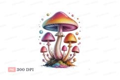 Psychedelic mushrooms colorful fantasy magic Product Image 1