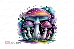 Psychedelic mushrooms fantasy forest nature Product Image 1