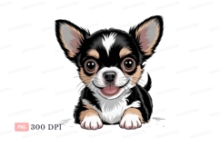 Small dog with big ears and happy smile puppy chihuahua Product Image 1