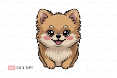 Fluffy Pomeranian Puppy Cute image Product Image 1