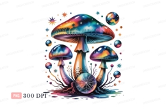 Cosmic Fungi Galaxy Psychedelic mushroom fantasy Product Image 1