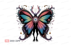 Feathered butterfly ornate design feathers colorful Product Image 1