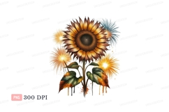 Sunflower fireworks bloom celebration bright Product Image 1