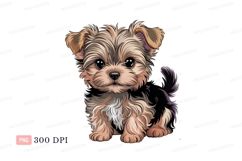 Fluffy Yorkshire Terrier Puppy canine Product Image 1