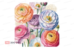 Vibrant blooming flowers with golden accents floral Product Image 1