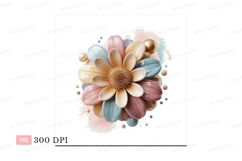 Pastel Petal Flower Arrangement petals pink Product Image 1