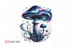 Cosmic mushroom fantasy art galaxy Product Image 1