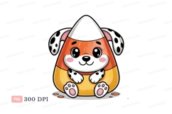 Cute dog candy corn character halloween Product Image 1