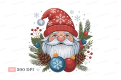 Cheerful Santa Claus festive portrait Christmas Product Image 1