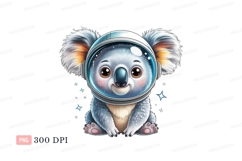 Cute koala astronaut space helmet Product Image 1