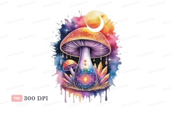 Psychedelic mushroom celestial crystal cluster magic Product Image 1