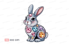 Gemstone adorned rabbit jewels ornate Product Image 1