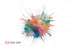 Colorful paint splash explosion abstract Product Image 1