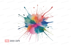 Colorful paint splash explosion abstract Product Image 1