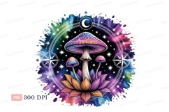 Psychedelic mushroom lotus celestial magic Product Image 1